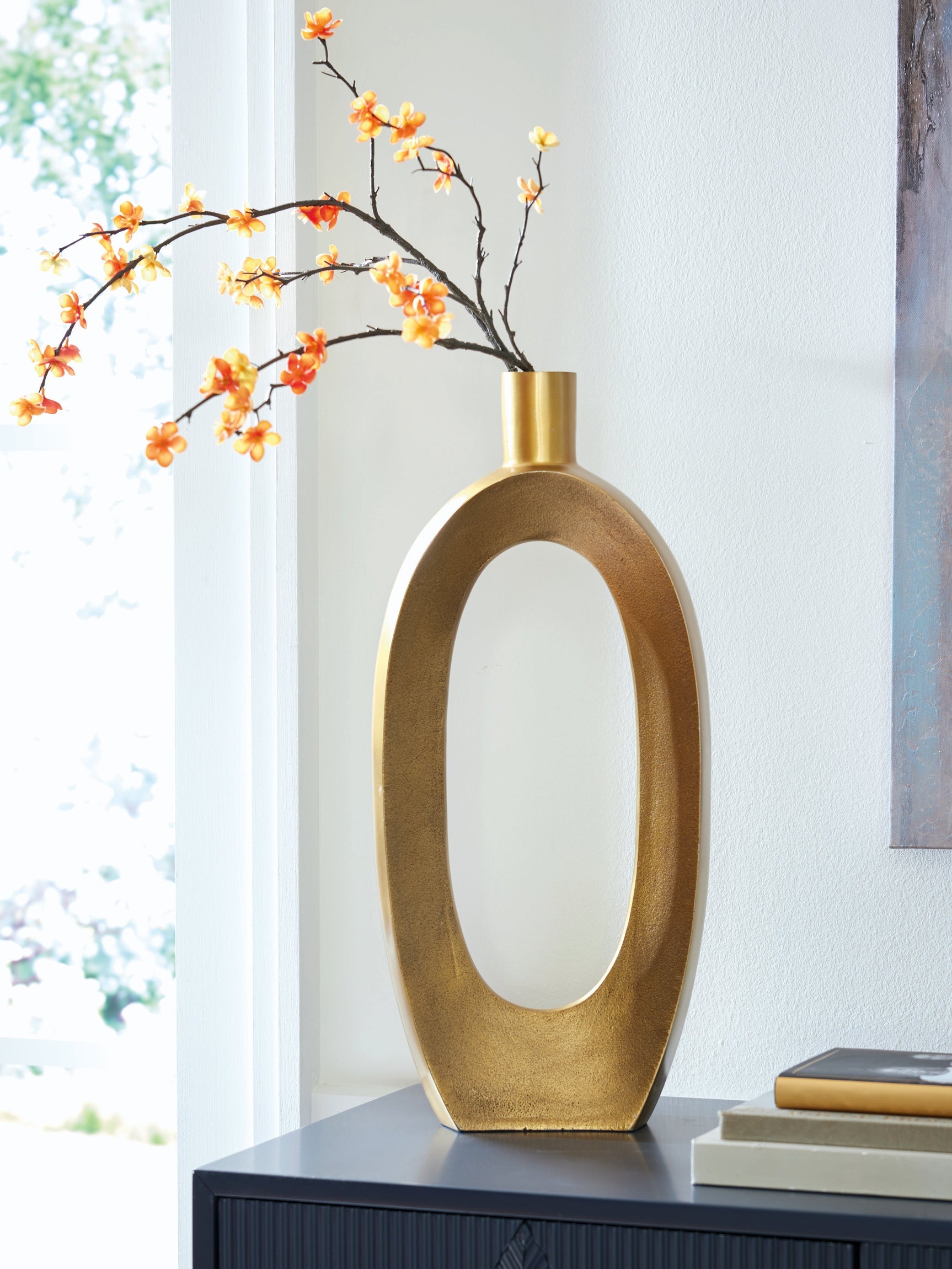 Lawtonville Antique Gold Finish Vase (Online Special Price) - Ornate Home