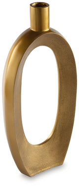 Lawtonville Antique Gold Finish Vase - Ornate Home