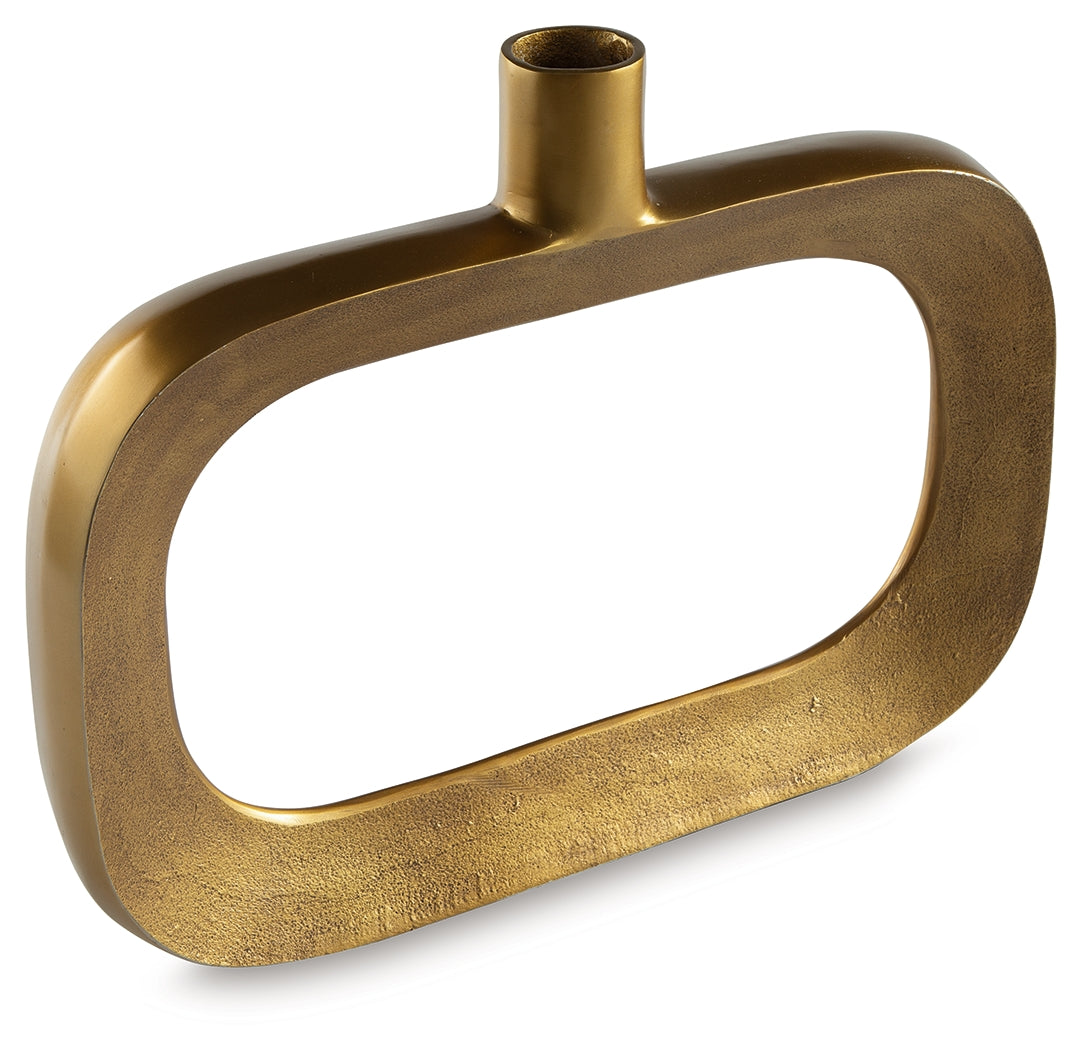 Lawtonville Antique Gold Finish Vase - Ornate Home