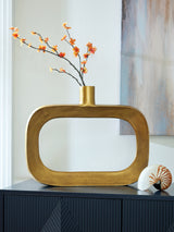 Lawtonville Antique Gold Finish Vase - Ornate Home