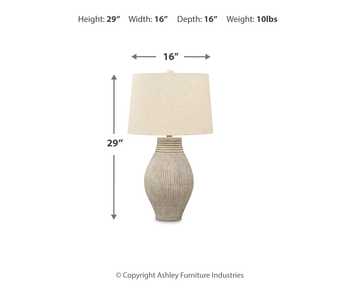 Layal Beige Table Lamp (Set of 2) (Online Special Price) - Ornate Home