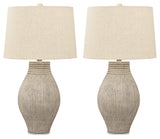 Layal Beige Table Lamp (Set of 2) - Ornate Home