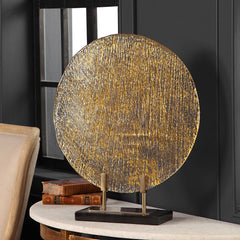 Layan Bronze/Gold Art Glass Charger - Ornate Home