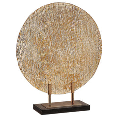 Layan Bronze/Gold Art Glass Charger - Ornate Home