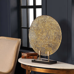 Layan Bronze/Gold Art Glass Charger - Ornate Home