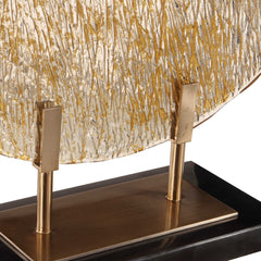 Layan Bronze/Gold Art Glass Charger - Ornate Home