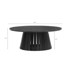 Layla 35.4" Coffee Table in Black - Ornate Home