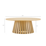 Layla 35.4" Coffee Table in Natural Oak - Ornate Home