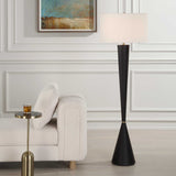 Layla Black Tapered Floor Lamp - Ornate Home