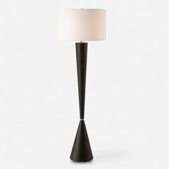 Layla Black Tapered Floor Lamp - Ornate Home