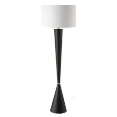 Layla Black Tapered Floor Lamp - Ornate Home