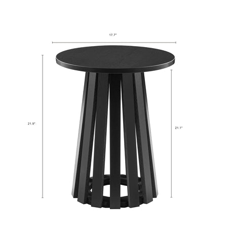 Layla End Table in Black - Ornate Home
