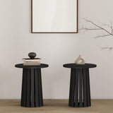 Layla End Table in Black (set of 2) - Ornate Home