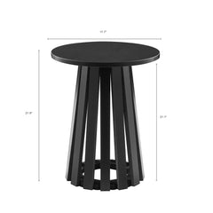 Layla End Table in Black (set of 2) - Ornate Home
