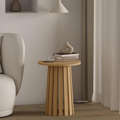 Layla End Table in Natural Oak - Ornate Home