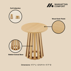 Layla End Table in Natural Oak - Ornate Home