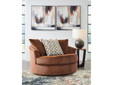 Laylabrook Spice Oversized Swivel Accent Chair - Ornate Home
