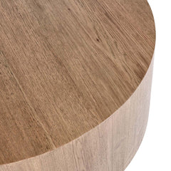 Layne Light Brown Round Coffee Table - Ornate Home