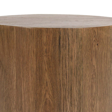 Layne Light Brown Round End Table - Ornate Home