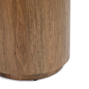 Layne Light Brown Round End Table - Ornate Home