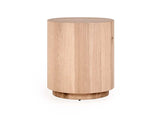 Layne Natural Round End Table - Ornate Home