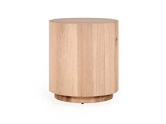 Layne Natural Round End Table - Ornate Home