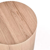 Layne Natural Round End Table - Ornate Home