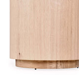 Layne Natural Round End Table - Ornate Home