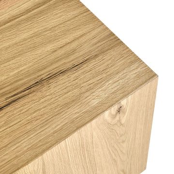 Layne Natural Square End Table - Ornate Home
