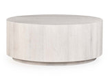 Layne Whitewash Round Coffee Table - Ornate Home