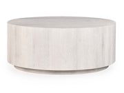 Layne Whitewash Round Coffee Table - Ornate Home