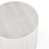 Layne Whitewash Round End Table - Ornate Home