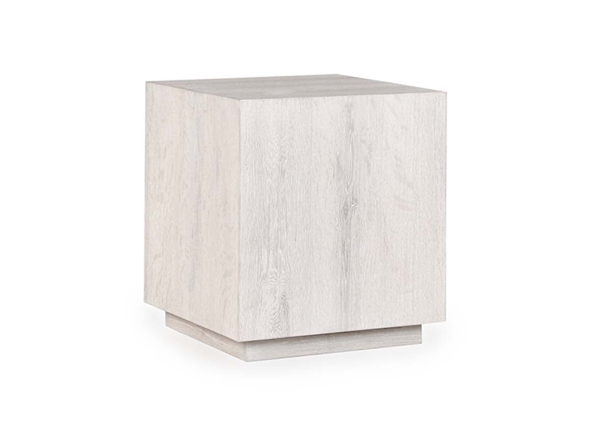 Layne Whitewash Square End Table - Ornate Home