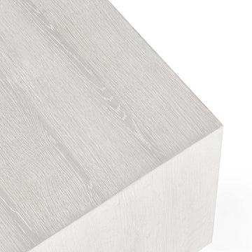 Layne Whitewash Square End Table - Ornate Home