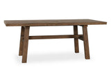 Lazar Suede Brown Dining Table - Ornate Home