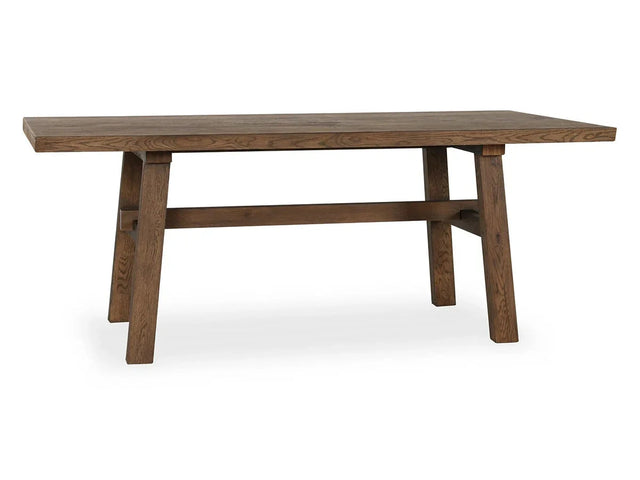 Lazar Suede Brown Dining Table - Ornate Home