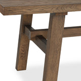 Lazar Suede Brown Dining Table - Ornate Home