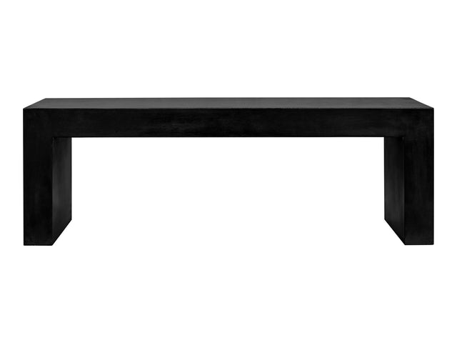 Lazarus Black Outdoor Bench - Ornate Home