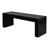 Lazarus Black Outdoor Bench - Ornate Home
