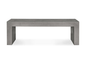 Lazarus Dark Grey Outdoor Bench - Ornate Home