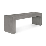 Lazarus Dark Grey Outdoor Bench - Ornate Home