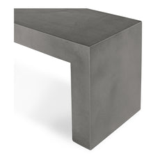 Lazarus Dark Grey Outdoor Bench - Ornate Home