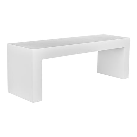 Lazarus White Outdoor Bench - Ornate Home