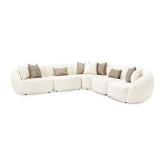 Le Montreaux Cloud White/Gardenia 5-Piece Modular Sectional - Ornate Home
