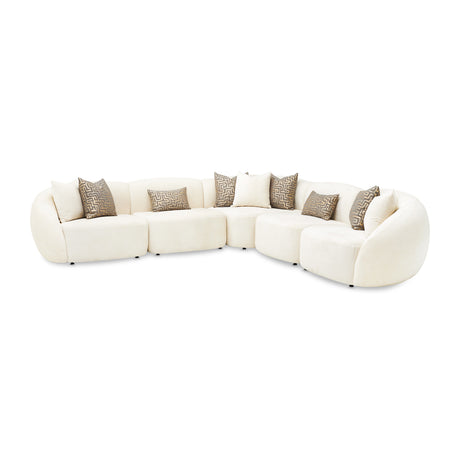 Le Montreaux Cloud White/Gardenia 5-Piece Modular Sectional - Ornate Home