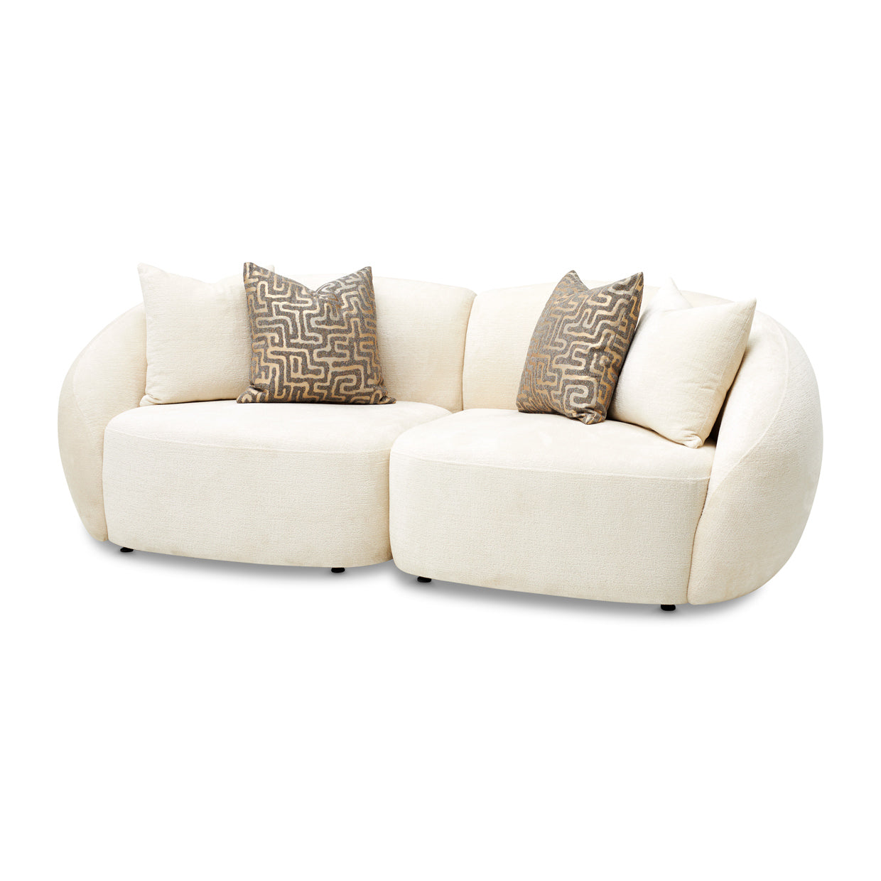 Le Montreaux Cloud White/Gardenia 5-Piece Modular Sectional - Ornate Home