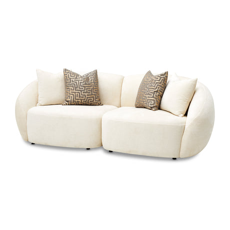 Le Montreaux Cloud White/Gardenia 5-Piece Modular Sectional - Ornate Home