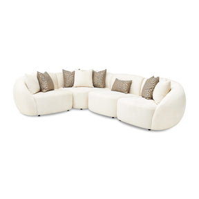 Le Montreaux Cloud White/Gardenia 5-Piece Modular Sectional - Ornate Home