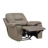 LeGrande Taupe Power Reclining Chair - Ornate Home