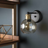 Leabrook Black Metal Wall Sconce - Ornate Home